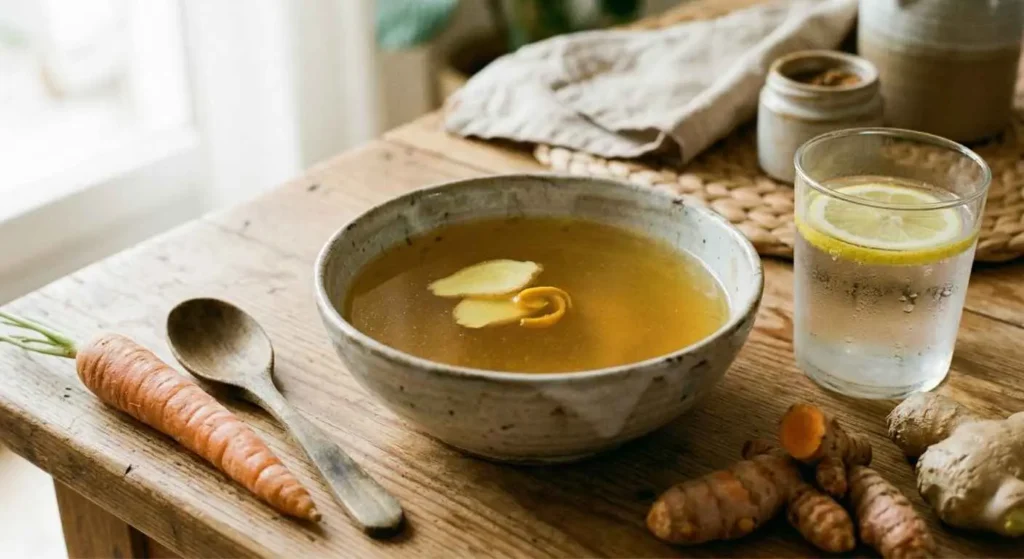 Bouillon Clarifié Or Jaune (Gingembre & Curcuma)