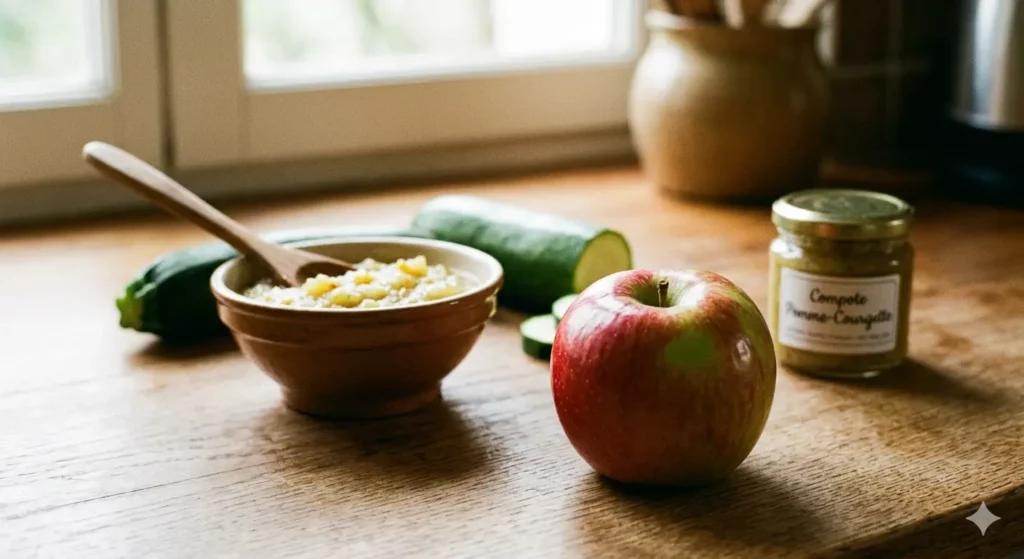 Compote pomme-courgette – apaisante et digeste sous GLP-1