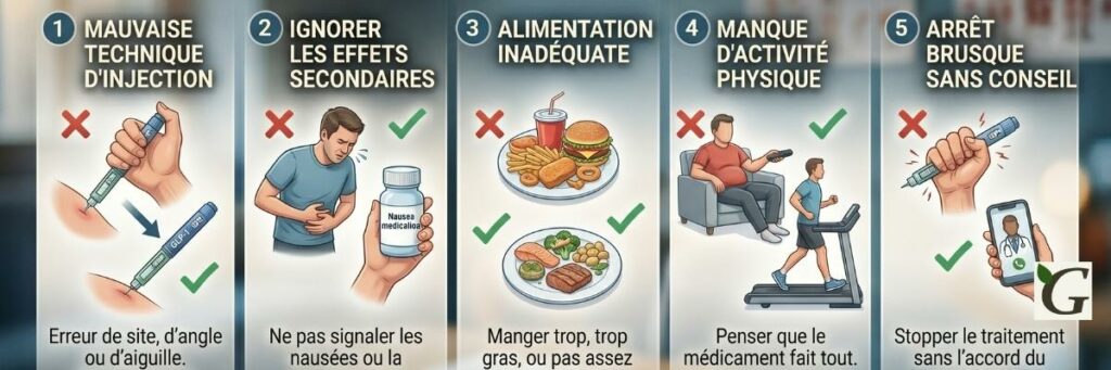 Les 5 erreurs que les patients GLP-1 commettent (et comment les éviter)